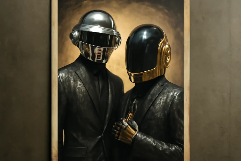 daft punk poster illustration