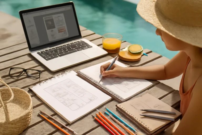 Consejos para aprovechar el verano y completar tus proyectos de diseño eficazmente