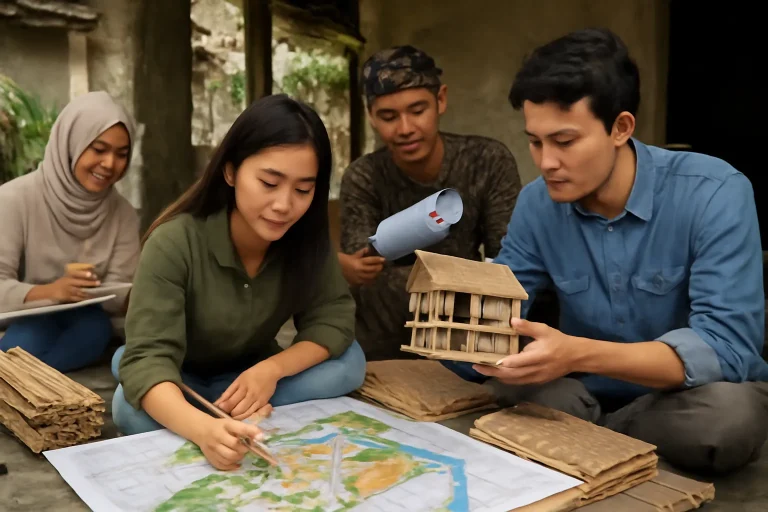 Diseñadores de aldeas: expertos en desainer kampung para proyectos rurales