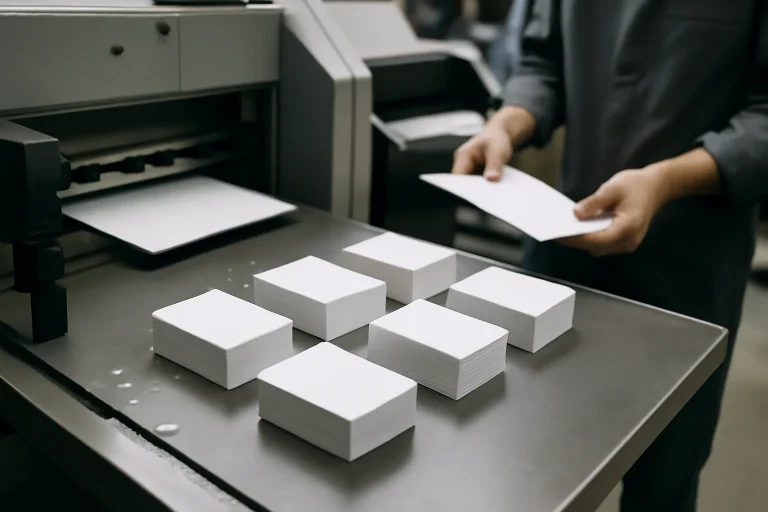 business card printing process