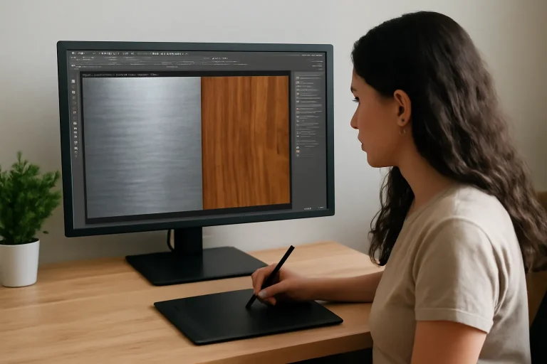 C&oacute;mo crear texturas met&aacute;licas y de madera en Photoshop paso a paso