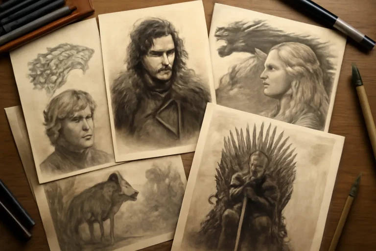 Ilustraciones de Game of Thrones: arte y personajes destacados de la serie