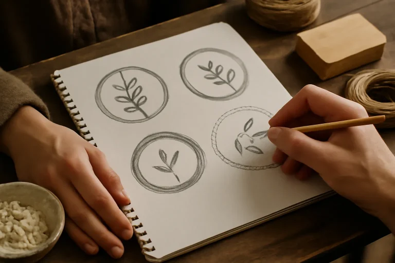 handmade and hand drawn logos