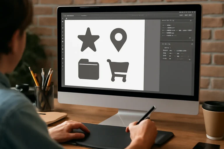 Tutorial de Illustrator para crear iconos con la paleta Pathfinder en video