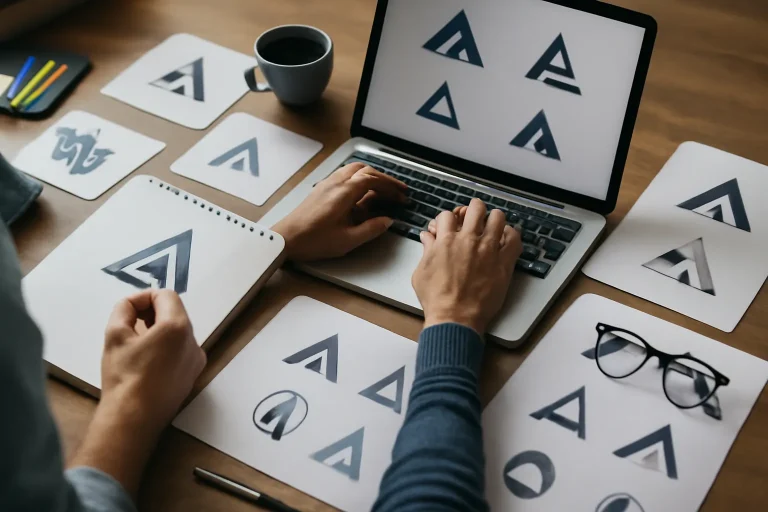 Proceso de dise&ntilde;o de logos: c&oacute;mo lo hacen los profesionales paso a paso