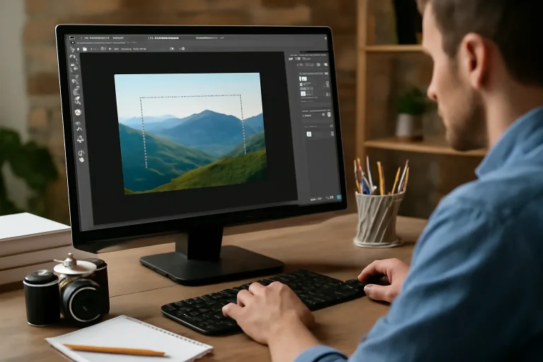 Domina las selecciones en Photoshop con la herramienta marco (marquee tool)