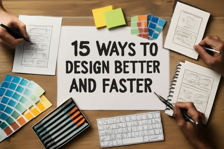 15 formas efectivas para diseñar mejor y más rápido
