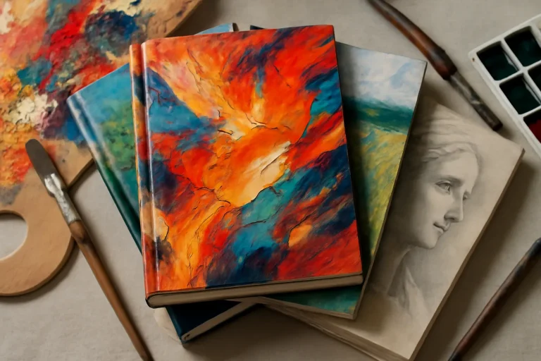 art book series cover design