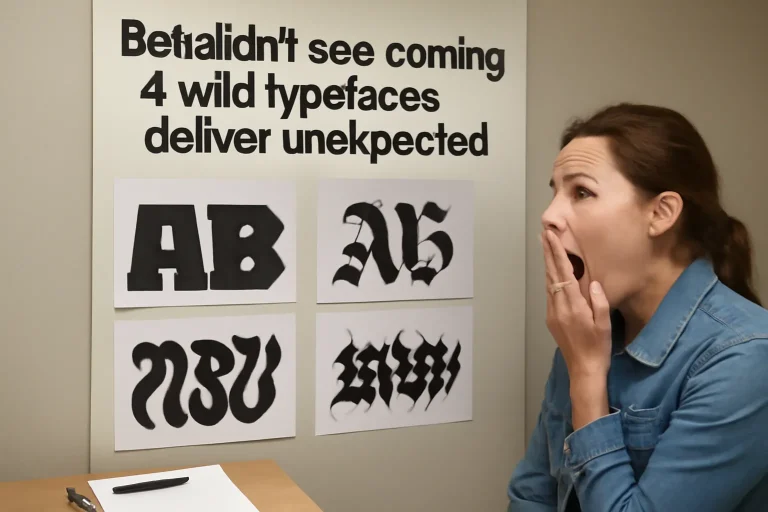 bet didnt see coming 4 wild typefaces deliver unexpected