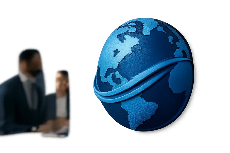 Logotipo de globo azul para empresas: diseño y significado clave