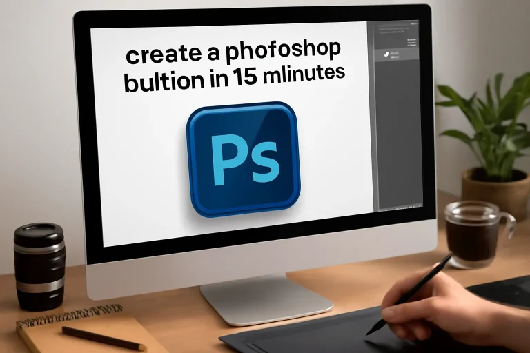 create a photoshop button in 15 minutes