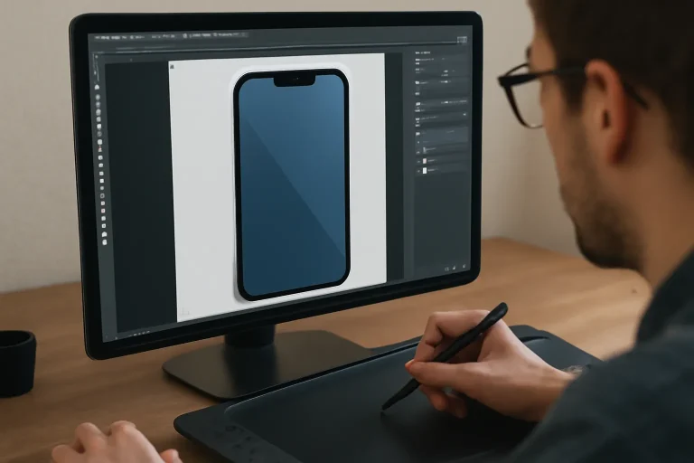 C&oacute;mo crear un smartphone vectorial en Photoshop paso a paso
