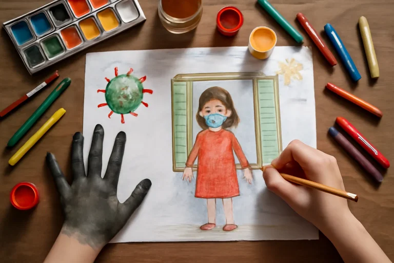 Obras de arte infantiles durante el confinamiento reinventadas: creatividad y nuevas perspectivas