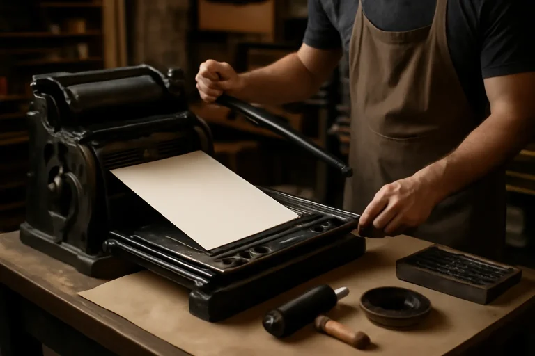 letter press and print