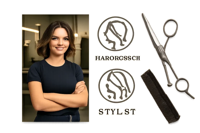 Logos para estilistas y peluqueros de sal&oacute;n: ideas creativas y profesionales