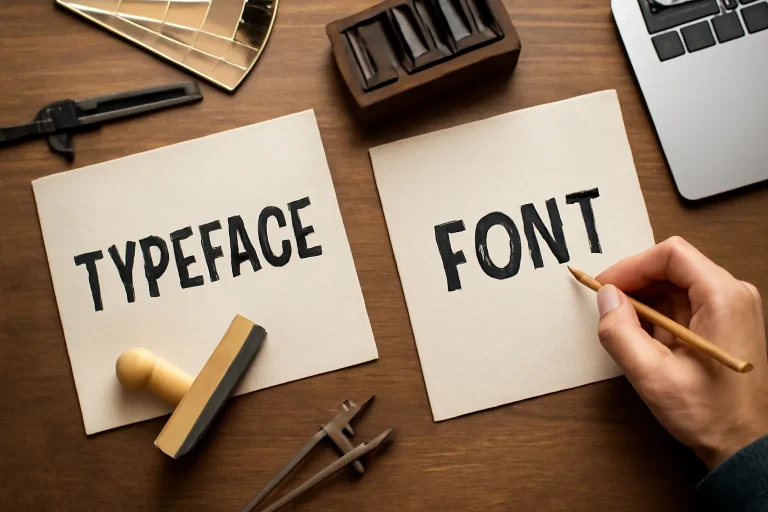 typeface vs font