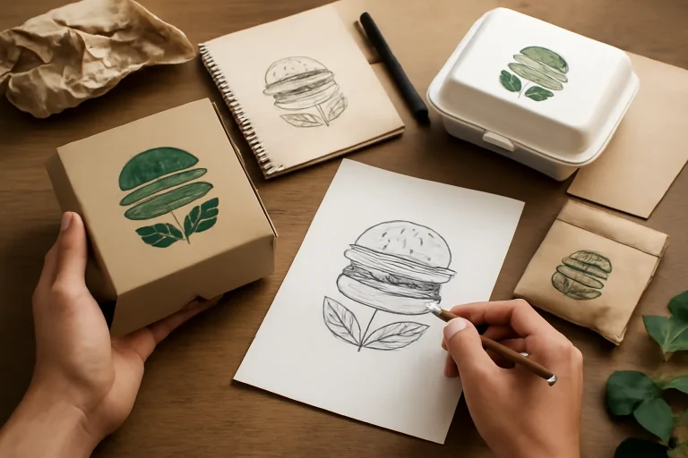 Redise&ntilde;o del packaging de VeganBurg: innovaci&oacute;n y sostenibilidad en envases veganos